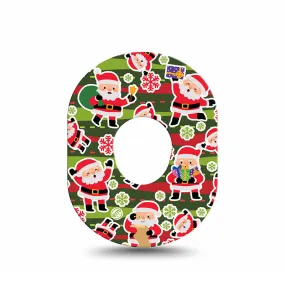 Dexcom G7 ExpressionMed tapes: Santa sticker bomb