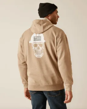 Ariat Men’s Rebar Oatmeal Roughneck Pullover Hoodie 10048790