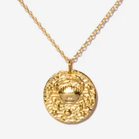 Cancer Zodiac Coin Necklace