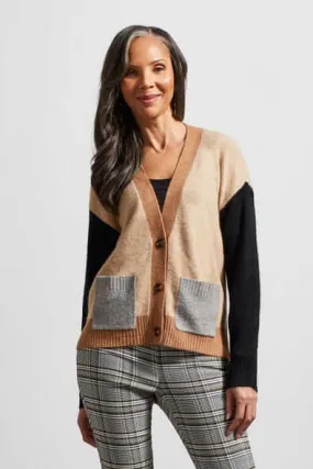 Color Block Sweater Cardigan