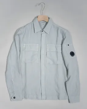 C.P. Company Broken Lino Cotone Pockets Shirt / Harbor Mist