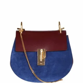 Drew Small Bi-Col Suede, Blue/Velvet