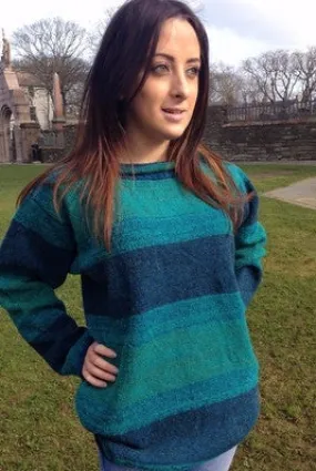 Judith Glue Orkney View Rollneck Sweater in Pentland Spray