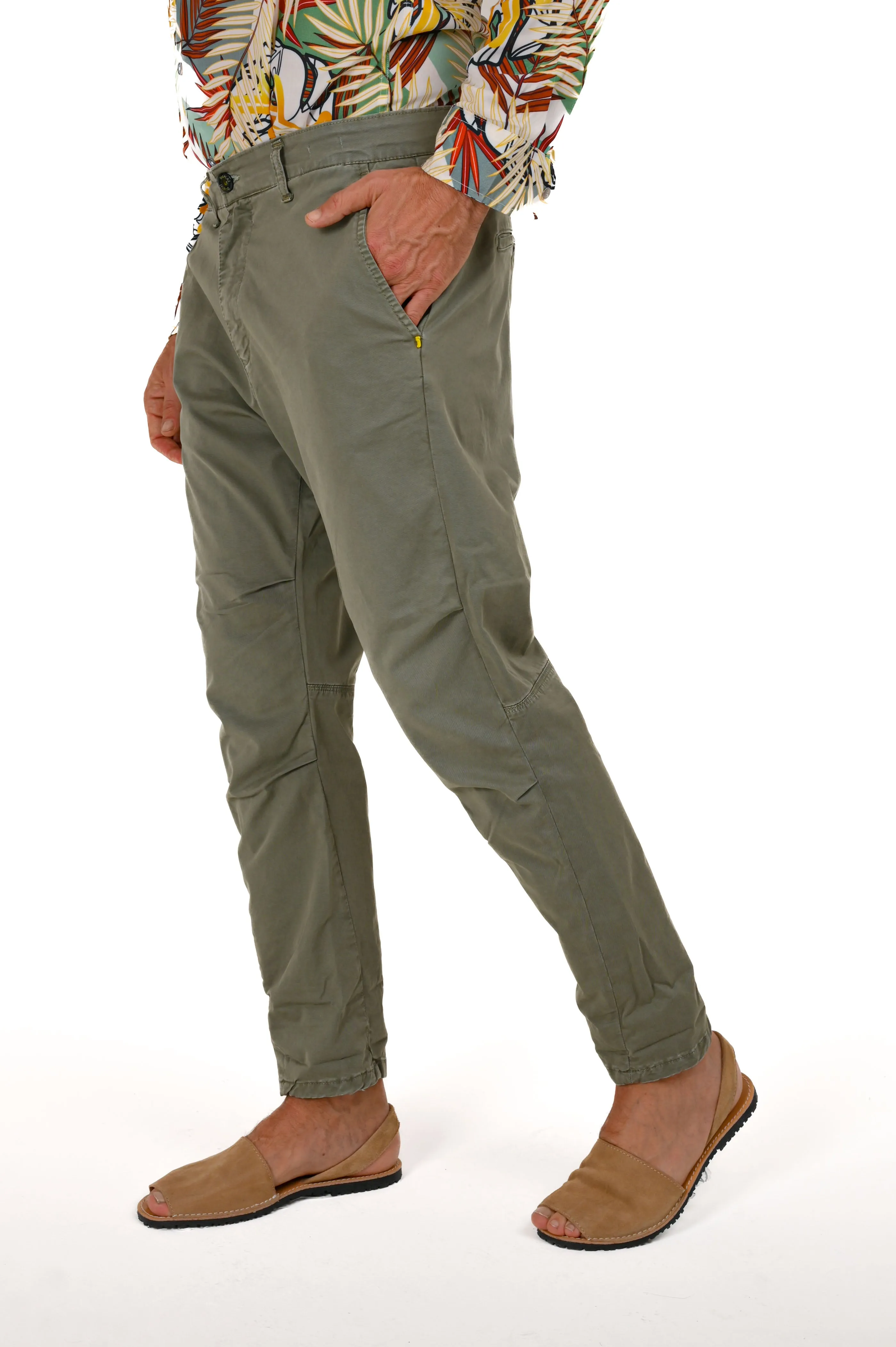 Pantaloni Regular View Verde SS22