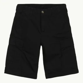 Regular Cargo Short - Black Rinsed