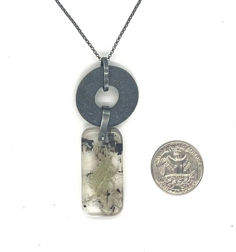 Rock and Lichen Necklace