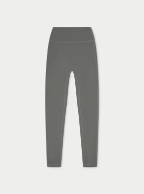 SCULPTING STRETCH EMBLEM LEGGINGS - CHARCOAL