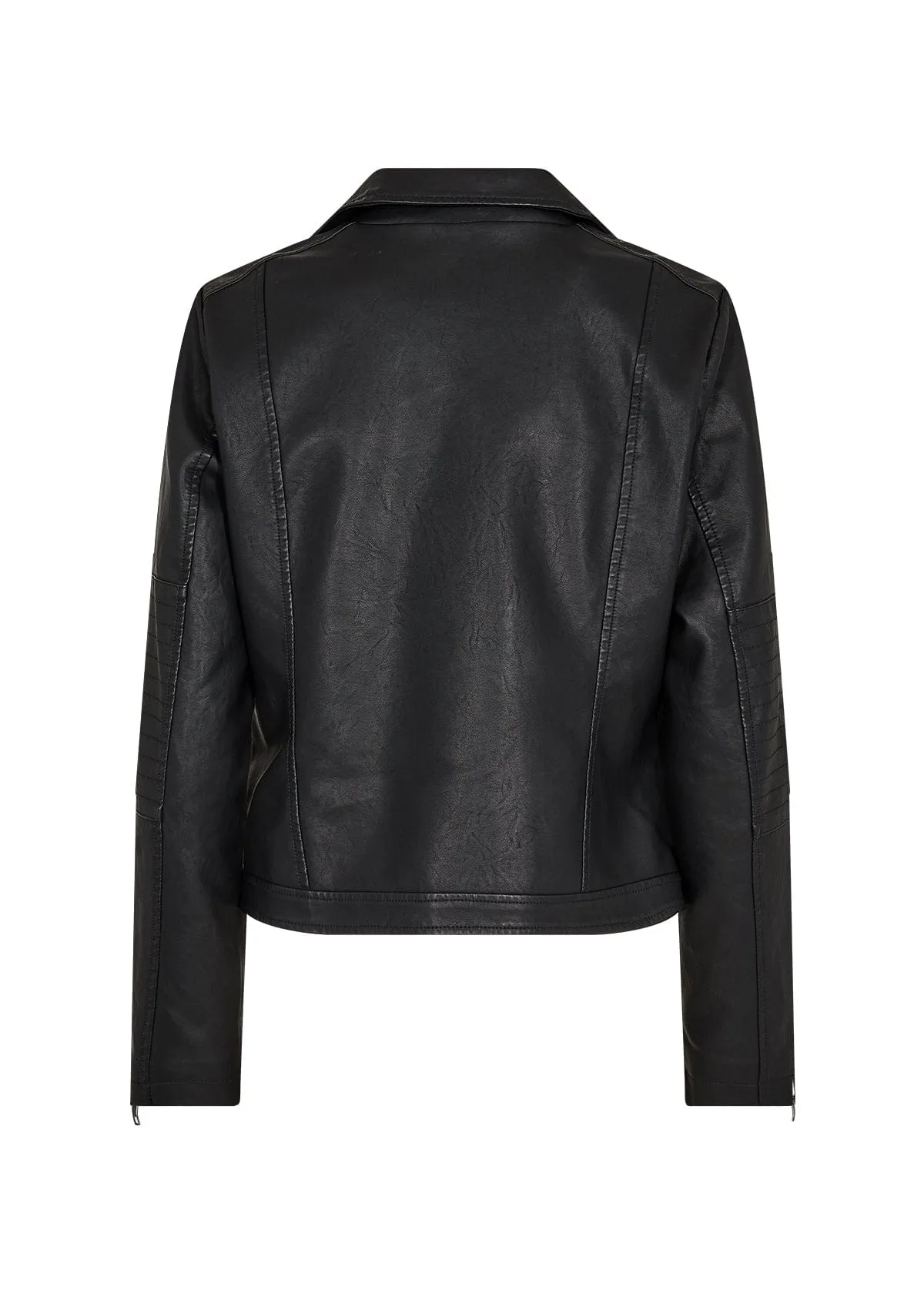 Soya Concept Faux Leather Jacket Black