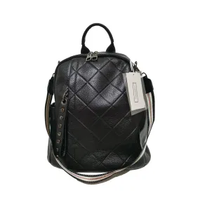 Women's cowhide leather Diamond design backpack